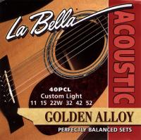 Струны для акустической гитары La Bella 40PCL