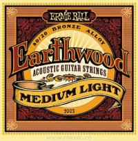 Струны для акустической гитары ERNIE BALL 2003 Earthwood® 80/20 Bronze