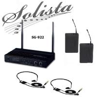 Купить Радиосистема с 2-мя головными микрофонами SOLISTA SG-922 (HS) в кейсе